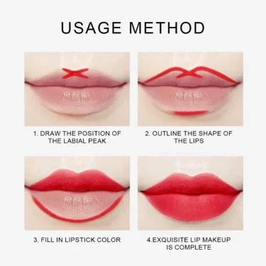 Waterproof Matte Lipliner Pencil Sexy Red Contour Lip Tint Lip Stick Lasting Moisturising Non-stick Cup Lips Makeup 12Colors 6