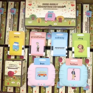 Early Education Flash Card Learning Toys Talking Flashcards for Kids Preschool English Electronic Audio Book Machine Gift 6