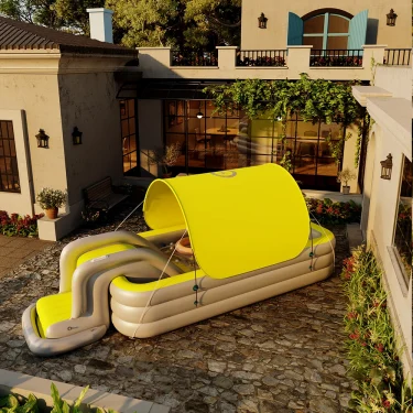 2/3M Large Swimming Pool Family Outdoor Party Pools Children's Inflatable Swimming Pool Sun Shade Folding Pool for Kids Baby Toy 4