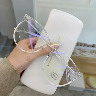 Anti-blue Light Square Glasses Frame Women Men Simple Transparent Optical Eyeglasses Blue-Blocking Compute Spectacles Frames 2
