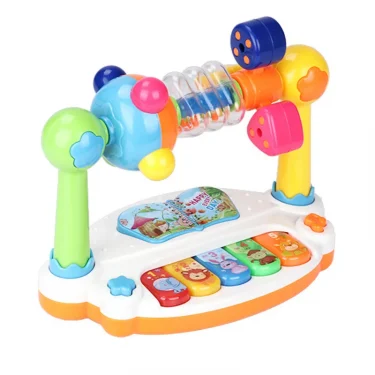 Baby Piano Toys Kids Rotating Music Piano Keyboard with Light Sound, Musical Toys for Toddlers,Early Educational Music Toy Gifts 6