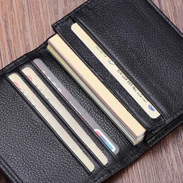 Luxury Fashion Genuine Leather card Wallets men credit card holders women card&ID holder male organizer Business card holder 5
