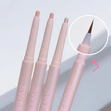 Mulitfuntional Double Ended Lying Silkworm Pencil Highlighter Makeup Pen Nude Liquid Contour Liner Eye Brightener Make Up Stick 4