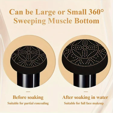 CC Cream Foundation Moisturizing Concealer Waterproof Oil, Mushroom Head Air Cushion, Long-Lasting Nude Makeup 5