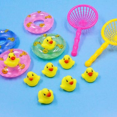 Bath Toy Bathroom Baby Toy Rubber Duck Animal Call Beach Swim Toy for Children Float Animal Yellow Duck Ducks Kawaii Cute Water