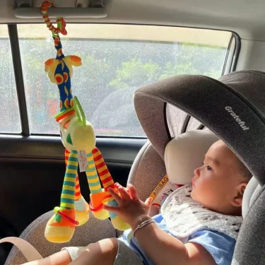Giraffe Plush Toys Photography Accessories Teether Toys Car Bells Bed Bells Multifunctional Early Learning Giraffe Toys 4
