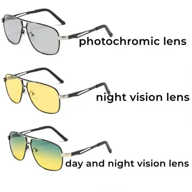 Trendy Square Polarized Photochromic Sunglasses Luxury Women Men Pilot Shades Sun Glasses Outdoor Anti-UV Driving Oculos De Sol 6