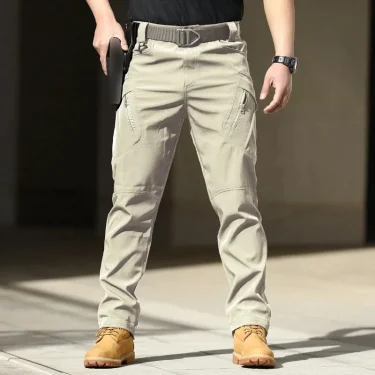 New Summer Tactical Cargo Pants Casual Trousers Men Wear-resisting Multi-Pockets Quick Dry Outdoor Hiking Work Trousers Men 3