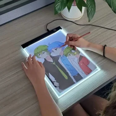 A5 Led Sketching Copying Drawing Board Transparent Light Board Diy Painting Board 6