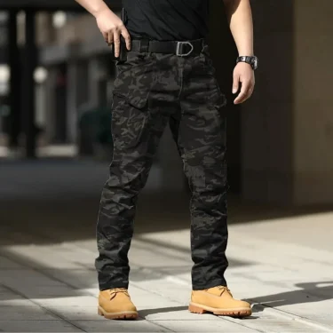 New Summer Tactical Cargo Pants Casual Trousers Men Wear-resisting Multi-Pockets Quick Dry Outdoor Hiking Work Trousers Men 6
