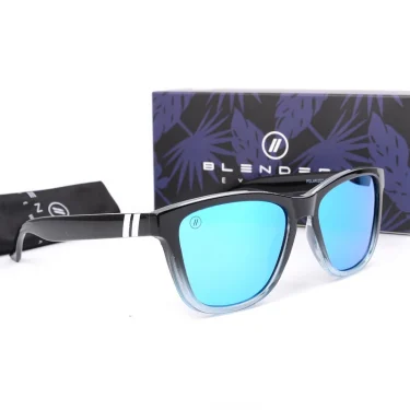 Blue Mirror Sunglasses Men Polarized UV Ray Lense Eyewear Vintage Fashion Square Men Sun Glasses 0717 3