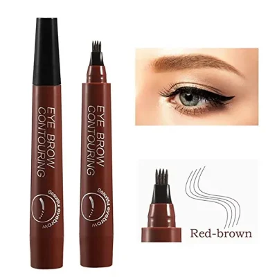 5 Colors Microblading Eyebrow Pen Waterproof Liquid Eyebrow Pencil Long Lasting Eyebrow Pen 4 oints eyebrow pen Cosmetics 4