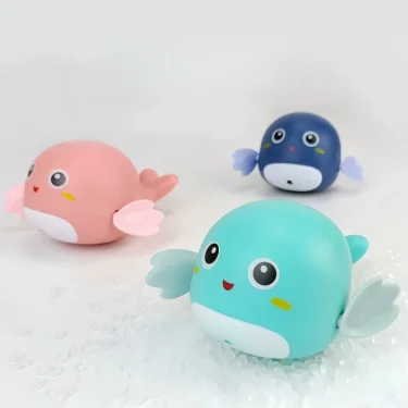 Bath toys, cute little whales. No battery clockwork. Great for kids to play in the bathtub 2