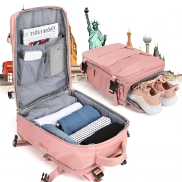 Mochila Travel Backpack Cabin Plane Large Capacity Waterproof Wet And Dry Partition Suitcase Laptop Backpack For Women With USB 2