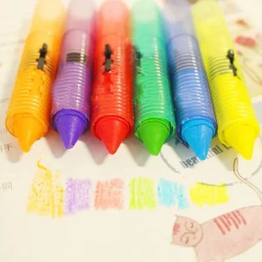 Children's Crayon Suit Non-toxic and Safe Food Color Wax Paintbrush Can Be Wiped Bath Toys for Kids Kids Toys 6