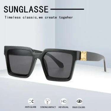 Vintage Square Sunglasses Women Luxury Brand Sun Glasses Female Male Fashion Eyewear UV400 Oversize Travel Oculos De So 4