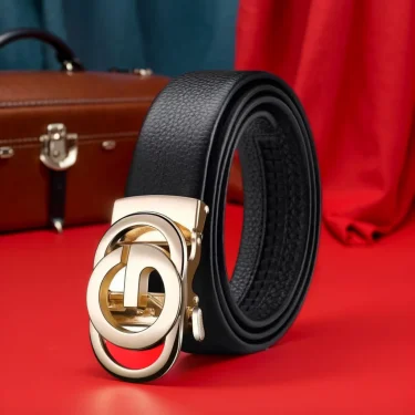 Genuine Leather Belt Metal Alloy Automatic Buckle Brand Luxury Design Waist Belts for Men Strap Male Men belts 1