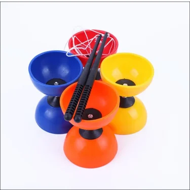 Sensory Training Equipment Leather Chinese Diabolo Soft Thicken Chinese Yo-yo Bowl Shape Diabolo Toy Outdoor 5