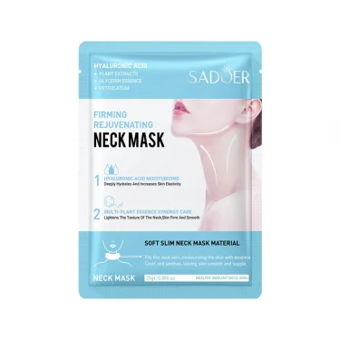 10pcs SADOER Hyaluronic Acid Neck Mask Collagen Firming Neck Masks Nourishing Brightening Beauty Moisturizing Necks Skin Care 5