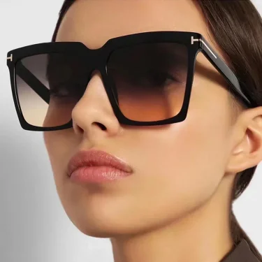 Square Sunglasses Women 2025 Vintage Brand Oversize T Women's Sun Glasses Black Gradient Female Glasses Men.s Oculos UV400 1