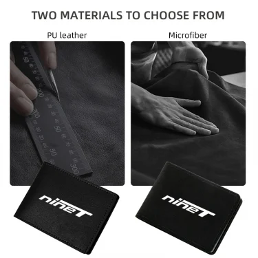 Motorcycle Driver's license Cover Holder ID Credit Card Wallet Suede For BMW R nineT Rnine T Pure /5 R nine T Scrambler Urban GS 4