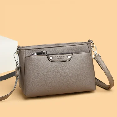 High Quality Leather Handbag Women Shoulder Messenger Bag Brand Designer Female Tote bag Ladies Crossbody Purse Luxury Sac 1