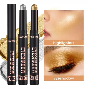 LANGMANNI 16 color pearl eyeshadow stick waterproof long lasting color eyeshadow Face Highlight 4