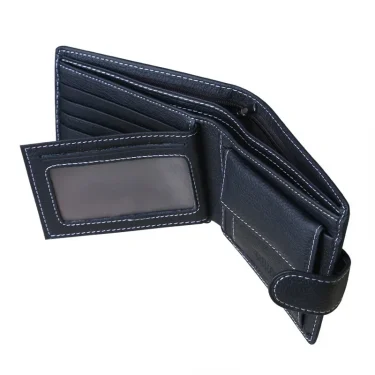New arrival Genuine Leather Men Wallets With Coin Pocket Money Bag Fashion Male Purse Credit Card Holder For Man 5