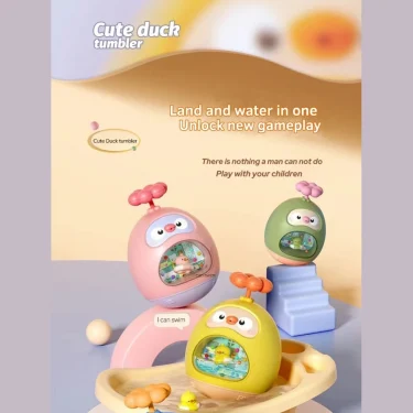 Baby Bath Toy Amphibious Cute Fun Spray Water Tumbler Toy Water Bathtub Pool Beach Kids Baby Toys 12 Months Bathing Bathroom 6