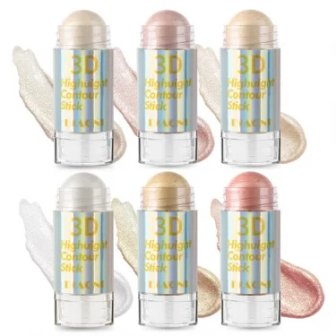 6 Colors 3D Face Brighten Highlighter Bar Cosmetic Face Contour Bronzer Shimmer Highlighter Stick Concealer Cream Makeup tool 5