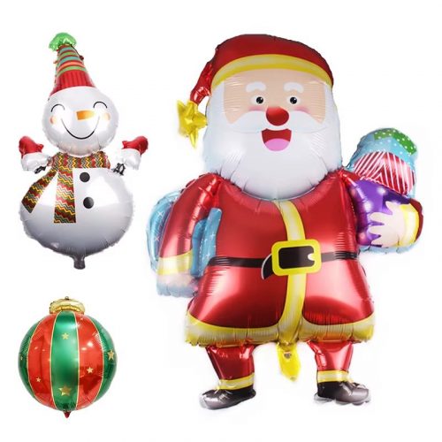 Christmas Tree Balloons Standing Decorations Balloon Set Candy Santa Claus Gift Box Party Outdoor Sports Inflatable Toys