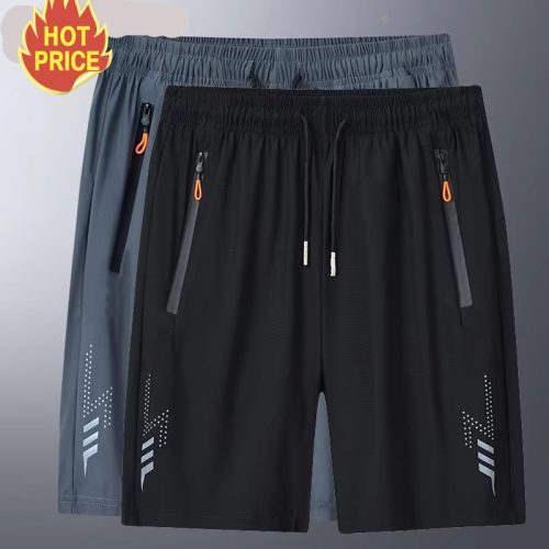 New Summer Gym Fitness Shorts Men Sports Training Running Jogging Casual Men's Shorts Quick Dry Elastic Workout Short Pants Man