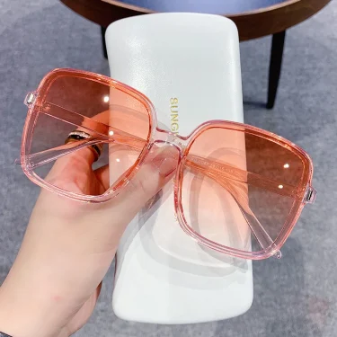 Vintage Square Women's Sunglasses Luxury Designer Sun Glasses Classic Eyeglasses Lady UV400 Big Frame Mirror Oculos De Sol 5