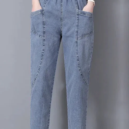 Vintage Ankle-length Harem Jeans Baggy Casual Mom's Denim Pants Women High Waist Fashion Vaqueros Oversized 4xl Cowboy Pantalone 2