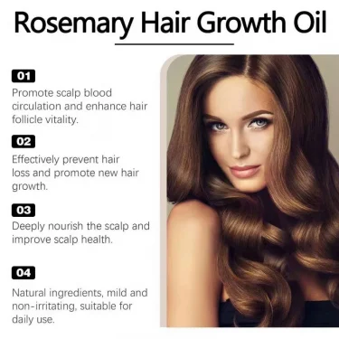 60ml Rosemary Dense Hair Essential Oil Veganic Lavender Repair Hairs Damage Prevent Hair Loss Smooth Hairs Nourish Hair Care Oil 3