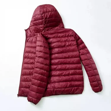 Fashion Brand Ultra Light Duck Down Jacket Mens Korean Streetwear Feather Coat Hooded Down Jacket Warm Men Clothes Spring Autumn 5