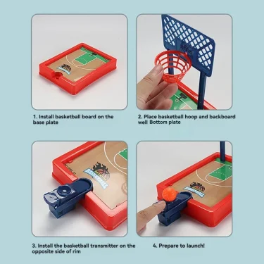Mini Table Basketball Game Stand Two-person Finger Ejection Shooting Machine CHILDREN'S Interactive Educational Toy 4