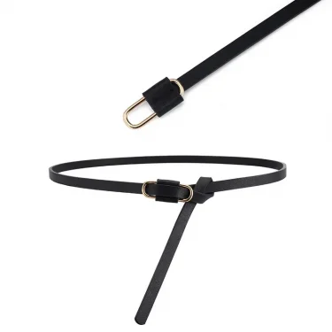 New Thin Beautiful PU Belts Women's Fashionable Belts Woman Dress Coat Apparel Accessories 6