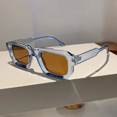 Popular Vintage Sunglasses Women Men Square Sun Glasses Punk Polygon Eye Glasses Goggle for Male Female Rectangle Sunglasses ﻿ 4