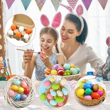 6pcs Wooden Eggs Toy Egg Kitchen Toys Kids Play Food Cooking Kitchen Pretend Play Food Set for Baby Early Development & Learning 2