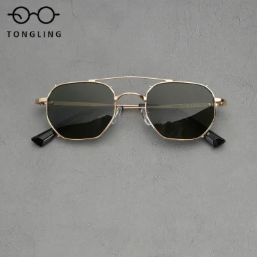 Men Steam Metal Fine Edge Polarized Sunglasses Fashion Personality Retro Women Futuristic Car Driving Travel UV400 Sun Glasses 1