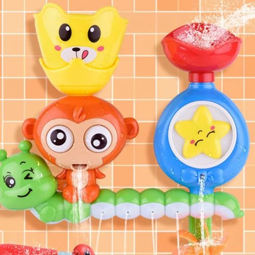 Baby Bath Toy Wall Suction Cup Track Water Games Bath Shower Toy Kids Birthday Gifts