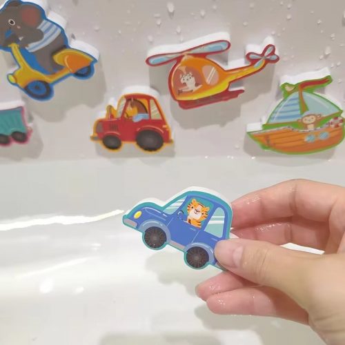 Baby Bath Toys Foam Animals Cognitive Floating Toy Educational Toy EVA Paste Puzzle Toys Bathtub Traffic Baby Bathroom Toys