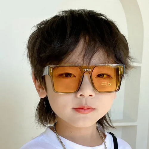 Fashion Kids Sunglasses Children Brand Square Sun Glasses Anti-uv Baby Sun-shading Eyeglasses Girl Boy Sunglass UV400 Eyewear 3