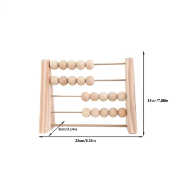 Wood Abacus Toy for Kids Room Desktop Decoration Baby Early Learning Math Educational Toy Natural Wood Nursery Decor 5