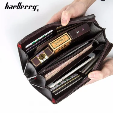 Baellerry Men Clutch Bag Large Capacity Men Wallets Cell Phone Pocket Passcard Pocket High Quality Multifunction Wallet For Men 4