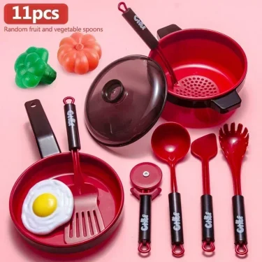 Children's Home Kitchen Utensils Baby Kitchen Toys Puzzle Set 3 to 6 Years Old Simulated Cooking Girl's Birthday Gift 6