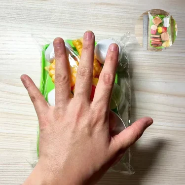 Kids Mini Kitchen Toy Pretends Play Simulated Food Hamburger Cookie Miniature Accessories for Children Girl Educational Gift 4