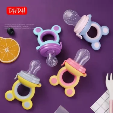 Baby Teether Nipple Fruit Food Feeder For New BornSilicona Teethers Fresh Food Nibbler Pacifier Clip Baby Accessories BPA Free 2