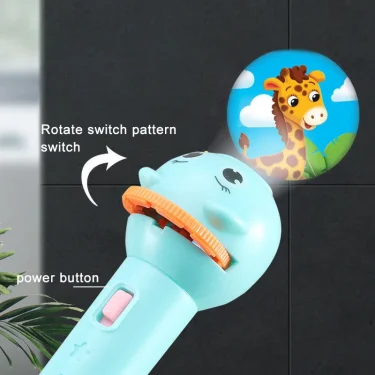 Flashlight Projector for Kids Baby Sleeping Story Book Torch Lamp Toy Early Education Toy Holiday Christmas Gift Light Up Toy 5